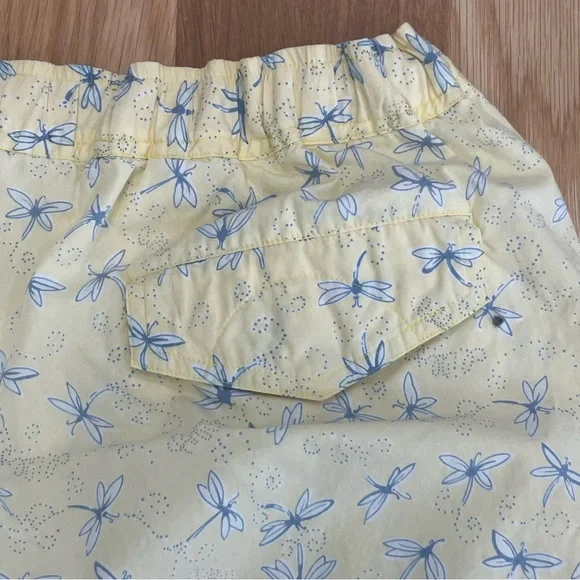 Lilly Pulitzer Men’s Yellow Dragonfly Preppy Mid Length Swim Trunks - Size XL - Picture 6 of 7